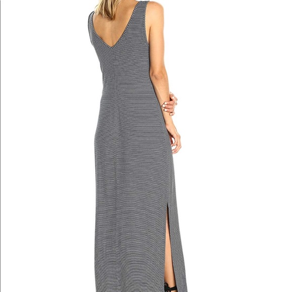 Three Dots Striped Maxi Dress - Picture 2 of 3